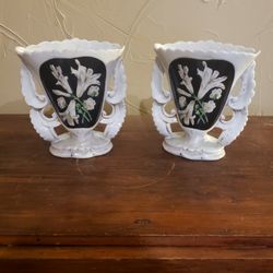 Antique Porcelain Vases Early 1800's