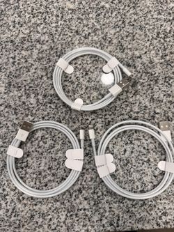 3 Genuine Apple Lighting To USB Cables 