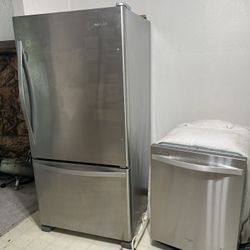Refrigerator And Dishwasher 