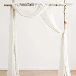 Wedding Arch Decoration Tulle Drape, Ivory / Off White Drape 