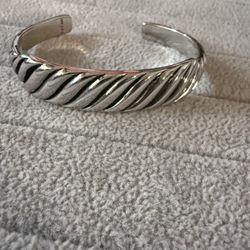 David Yurman Cuff Sterling Silver Bracelet 