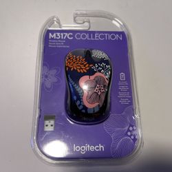 Logitech M317C Collection Wireless Mouse, 12 Month Battery, Compatible with PC, Laptop, Mac, Chromebook