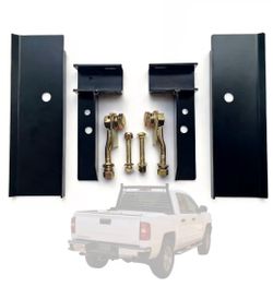 30124 Hardware Kit | for Use w/Standard Bed | Fits 2020-2025 Chevrolet Chevy Silverado GMC Sierra 2 HD | Black Powder Coat | No Drill Required