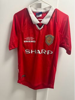 David Beckham Manchester United champions league jersey