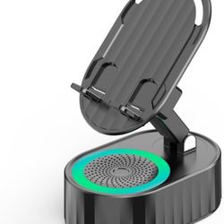 5 in 1 Cell Phone Stand with Wireless Bluetooth Speaker at