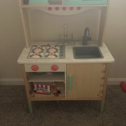 Kitchen Set With Food Toys