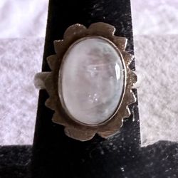 Sterling Silver Moonstone Ring