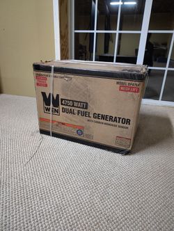 BRAND NEW - WEN DF475X 4750-Watt Dual Fuel Generator