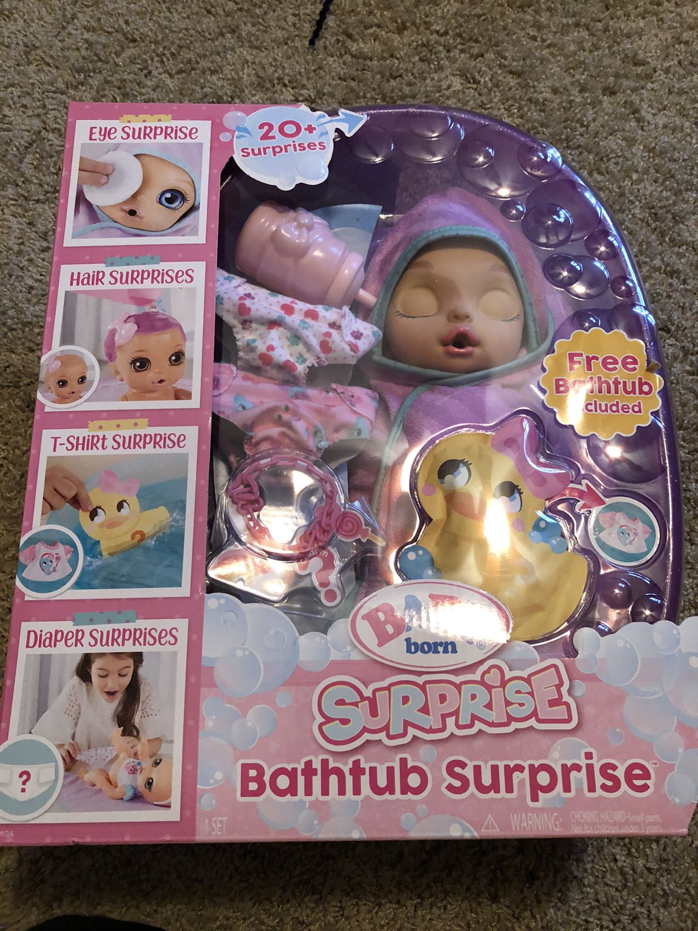 Baby born surprise bathtub