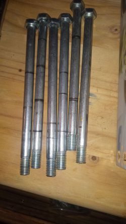 Long Hex Head Bolts Set of 6