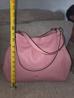 Coach Pink Pebbled Leather Shoulder Bag