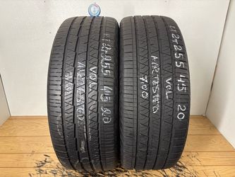 2 tires 255 45 20 Continental Crosscontact lx sport high tread no repairs