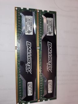 2x Ballistix Sport - DDR3 - module - 4 GB - DIMM 240-pin - 1600 MHz / PC3-12800 - CL9 - unbuffered - non-ECC