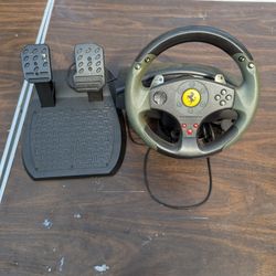 Thrustmaster Steering Wheel And Pedals