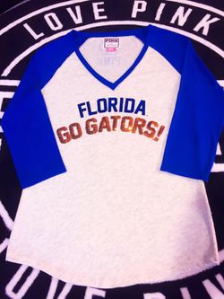 Brand New! Victoria’s Secret PINK FLORIDA GATORS BASEBALL SHIRT