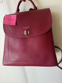 Kate spade red backpack purse