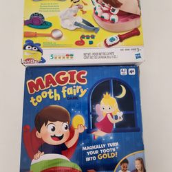 Play-Doh Doctor Drill 'n Fill Set & Goliath Magic Tooth Fairy Game 