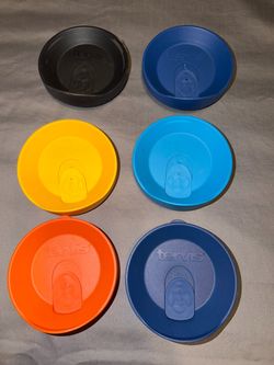 6 Tervis Tumbler Travel Lids with Slider 24oz. $15 for all black used more often