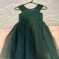 Green Girls Formal Dress - Size 8 - $5