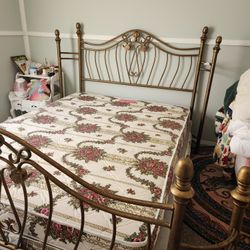 Gold Queen Size Bed