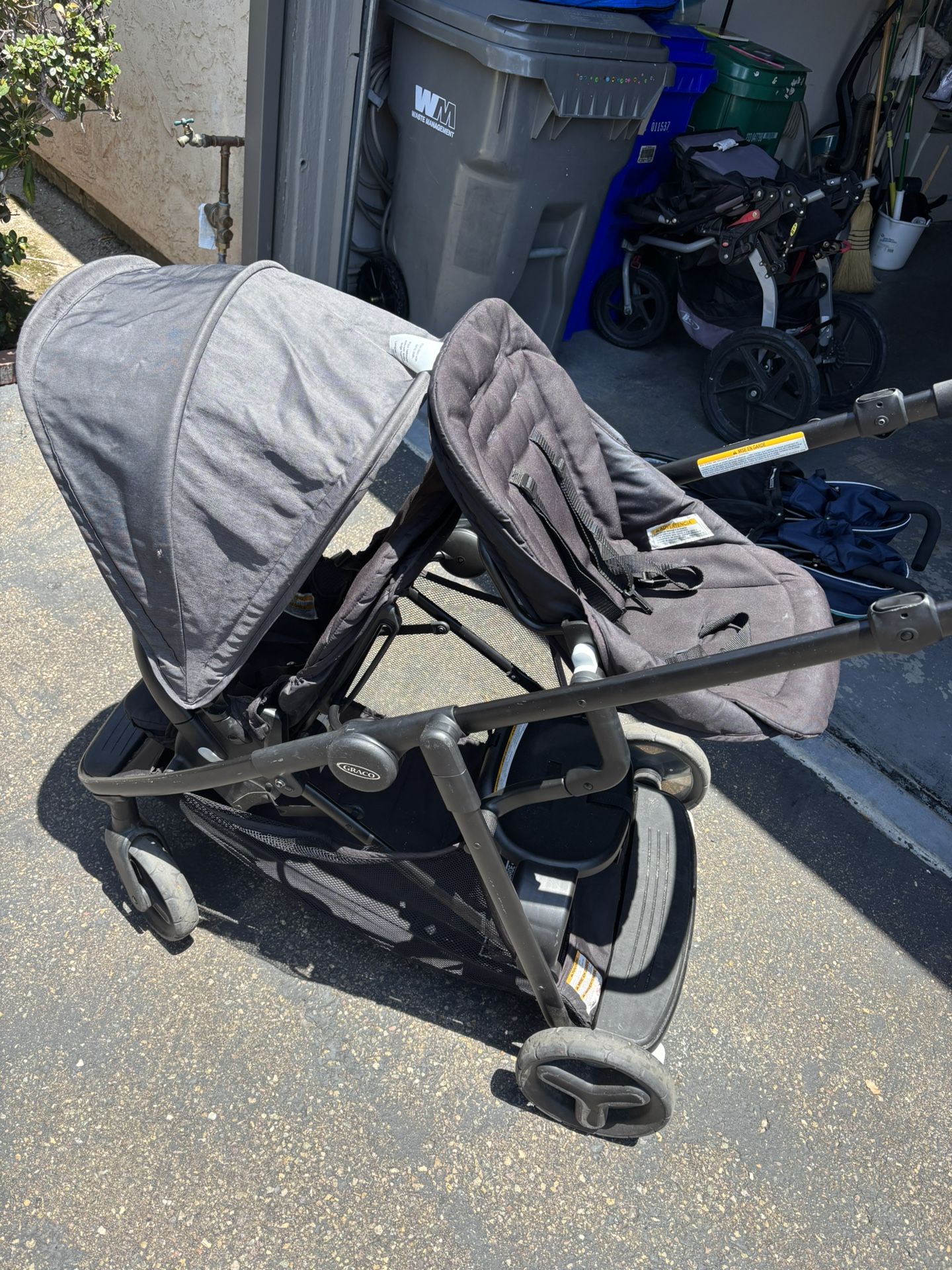Graco Ready2Grow Double Stroller - Missing Front Sun Cover