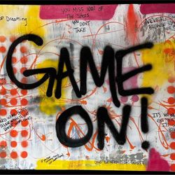 Urban Street Pop Art Graffiti-Style Painting