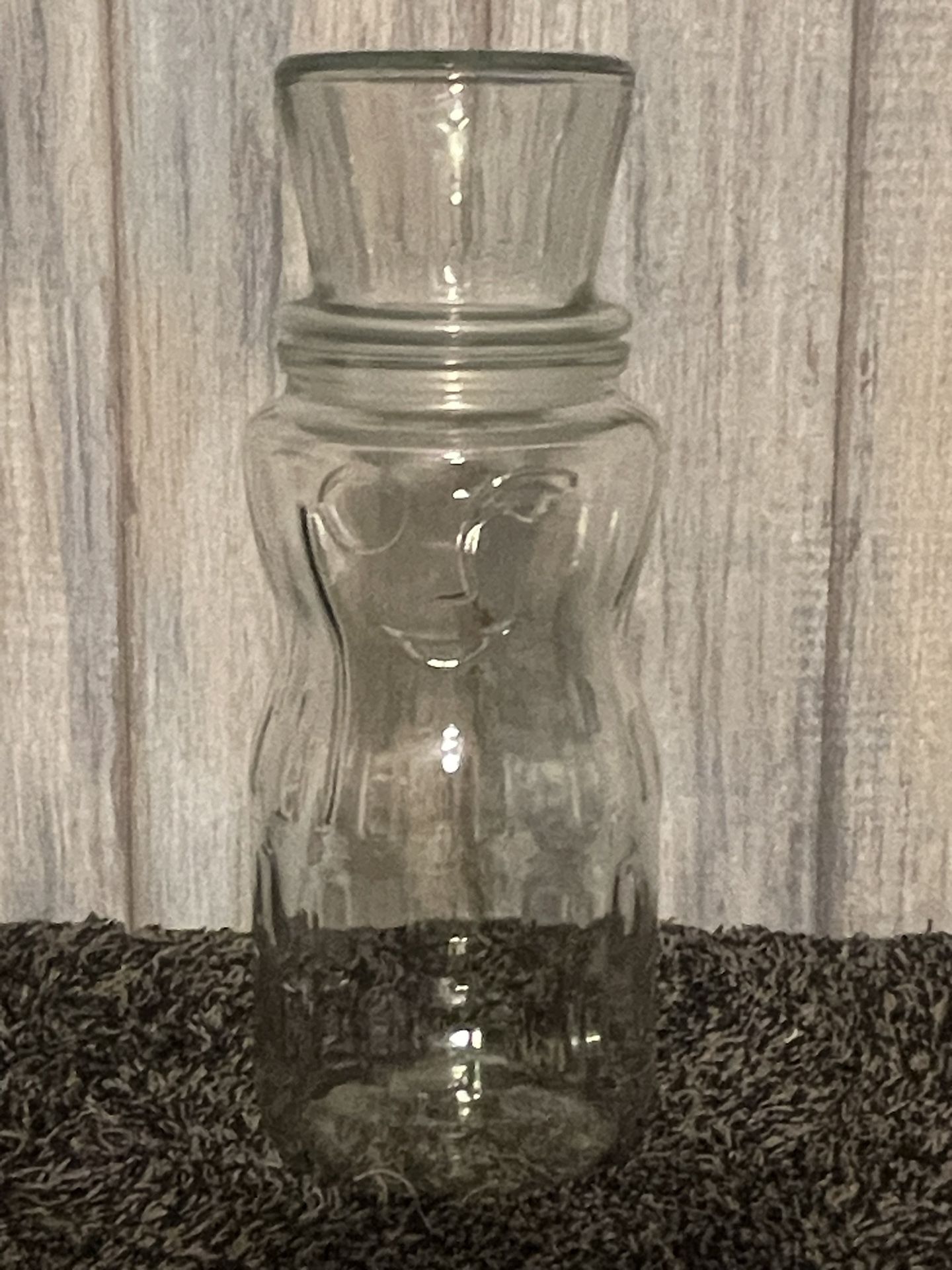 Vintage Planters Mr. Peanut Glass Jar – Holiday Edition