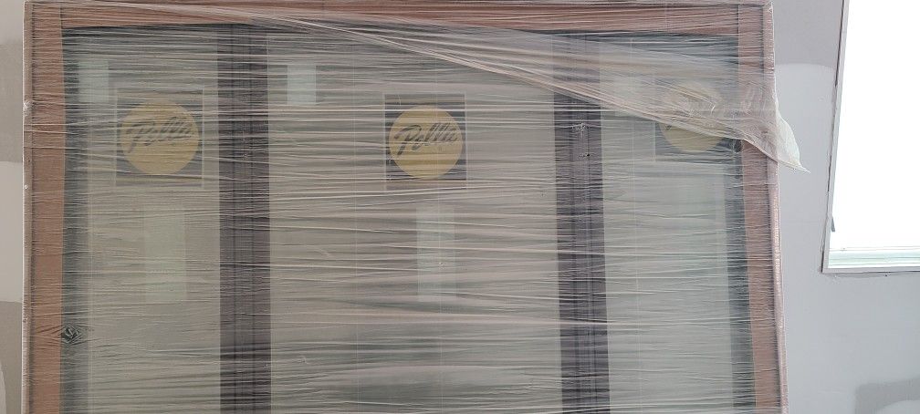 Brand New Pella Lifestyle 3-Panel Casement Window – Brown Exterior