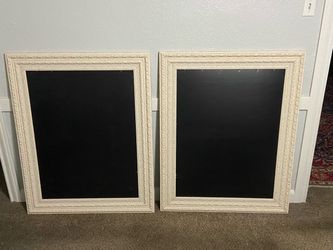 Set of 2 White Ornate Picture Frames