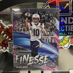 [Finesse] Drake Maye Rookie Card | 2024 Topps Chrome Football