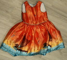 New Disney Pippa & Julie Moana Dress Girls Size 5