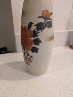Ceramic Vase with Floral Design