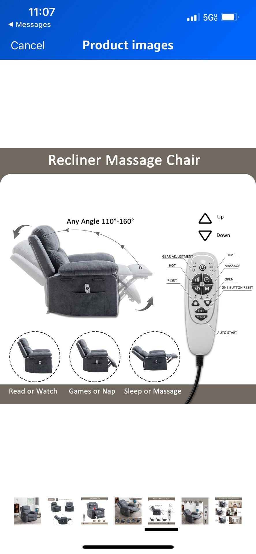 Electric Power Recliner Chair