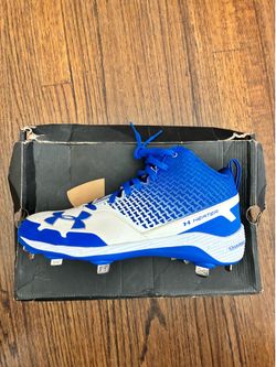 Under Armour men’s baseball metal cleats blue