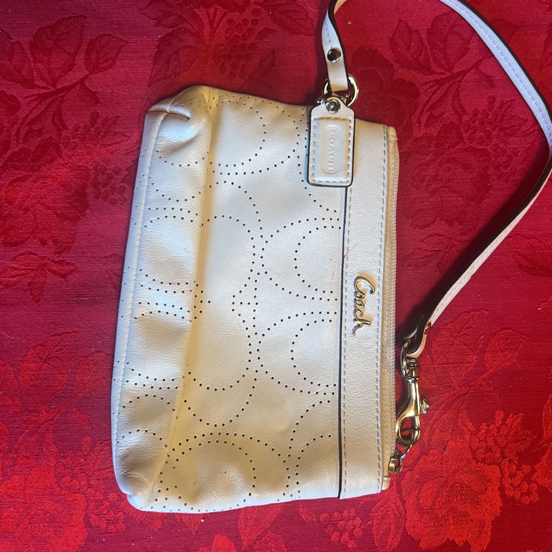 Coach Leather Wristlet