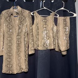 Basix Silk Vintage Suit Size 6