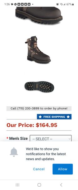 Men BOOTS SIZE 14
