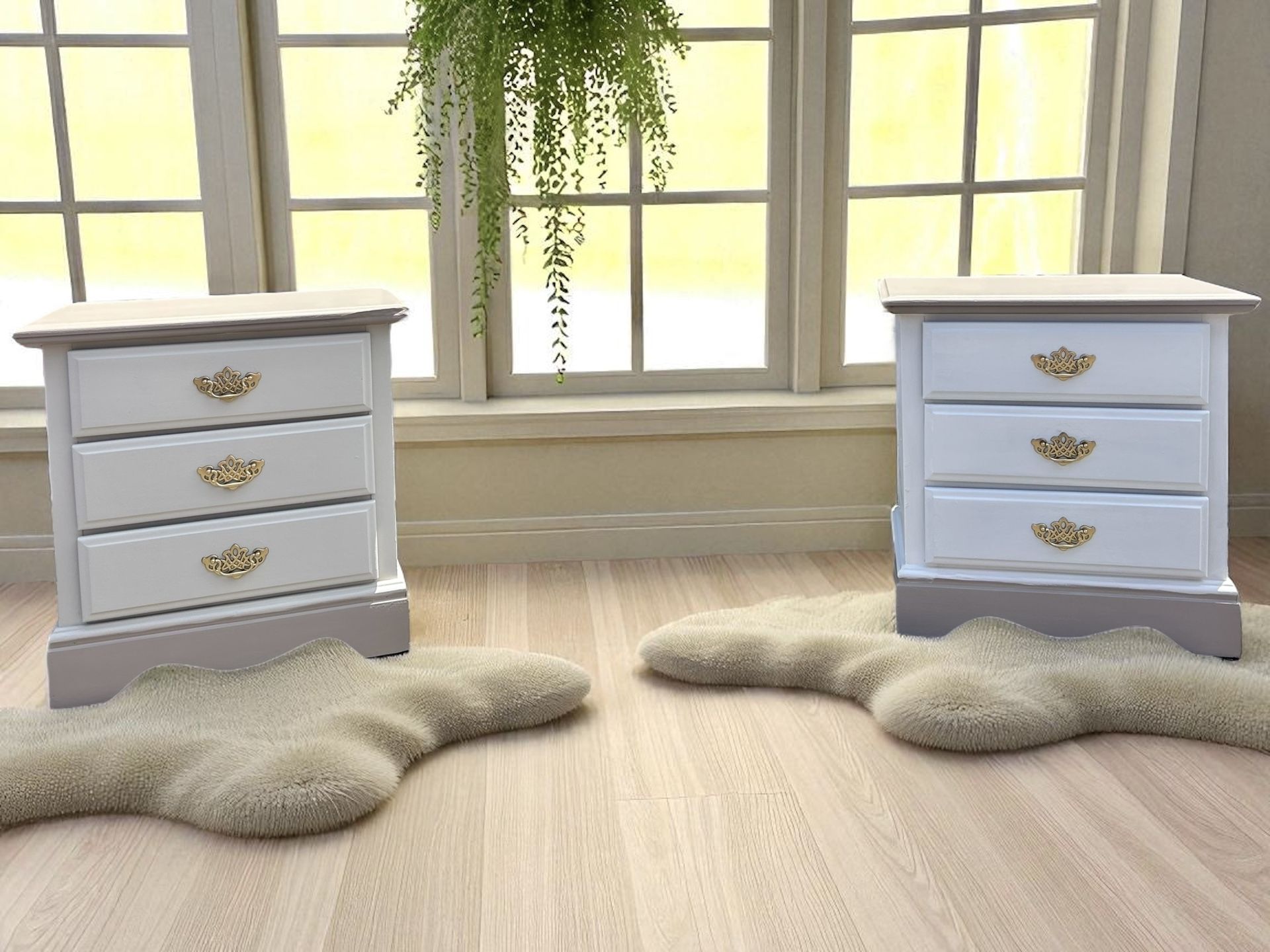 Beautifully refinished nightstand set
