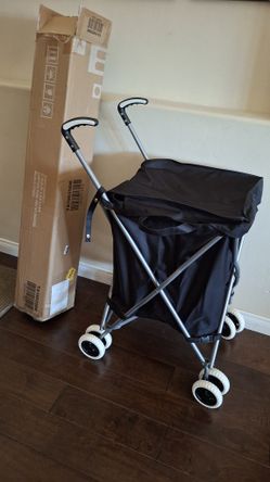 Folding Shopping Cart with Water-Resistant Removable Canvas Bag
For Food Or Clothes