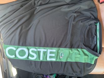 Lacoste Sport T-Shirt – Black/Green – Size US XXL (FR 7)