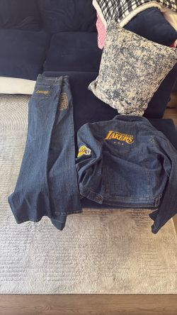 Vintage Lakers Jean /jacket