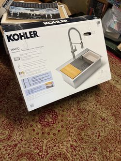 Kohler Haku Dual Mount Workstation Kitchen Sink Kit