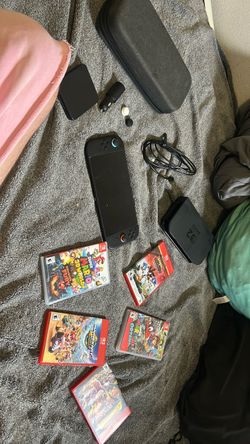 Nintendo Switch 2 w case and games