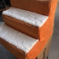 Pet Steps, Good Shape, 17” X 17”.