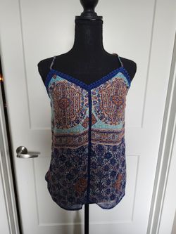 Boho Peint Spaghetti Strap Top
