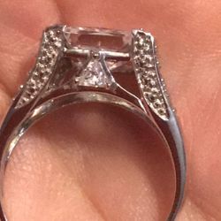 14k designer Cz engagement ring  Size 9 