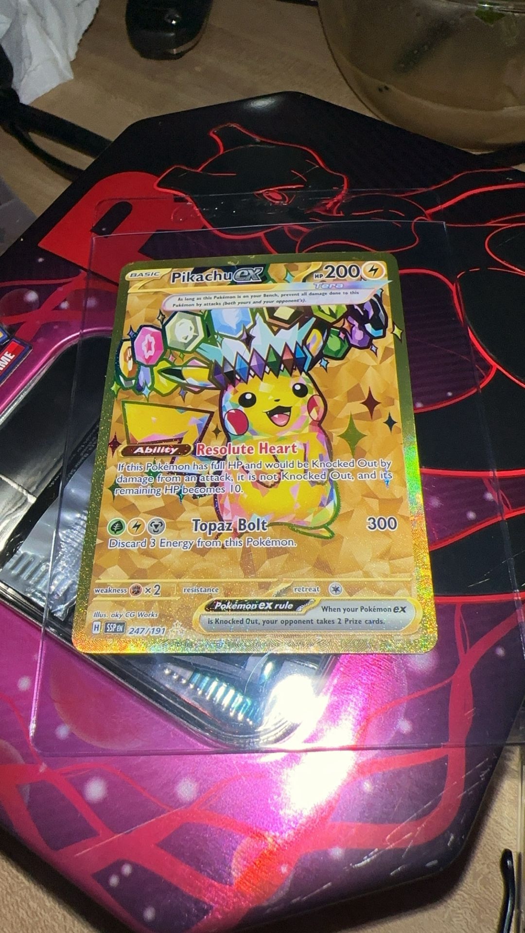 all breloom pokemon cards Holo Breloom and Jirachi / Custom holographic Pokémon card / tag team card main image 1