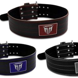 MT Power Lifting Belt Back Lumbar Support for Serious Functional Gym Training 4"