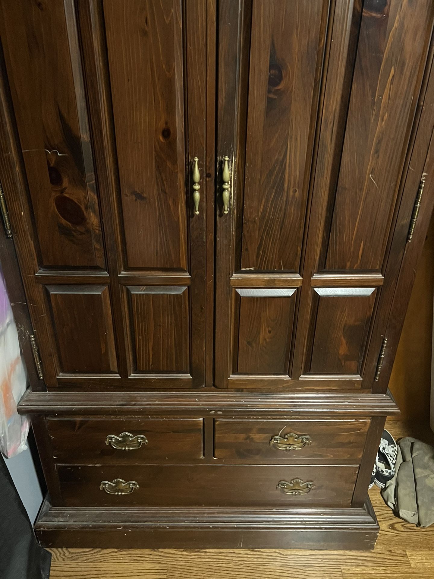 Armoire and 2 Nightstands