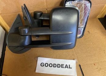 #29 Fits 07-13 Silverado Sierra Yukon Manual Extendable Towing Trailer Mirror Pair